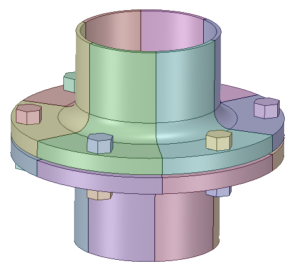 Bolted Flange CAD Model