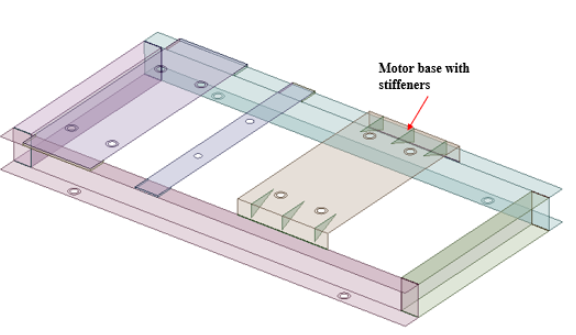 Motor Base With Stiffeners