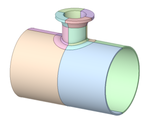 Nozzle Shell Junction 3D CAD Model